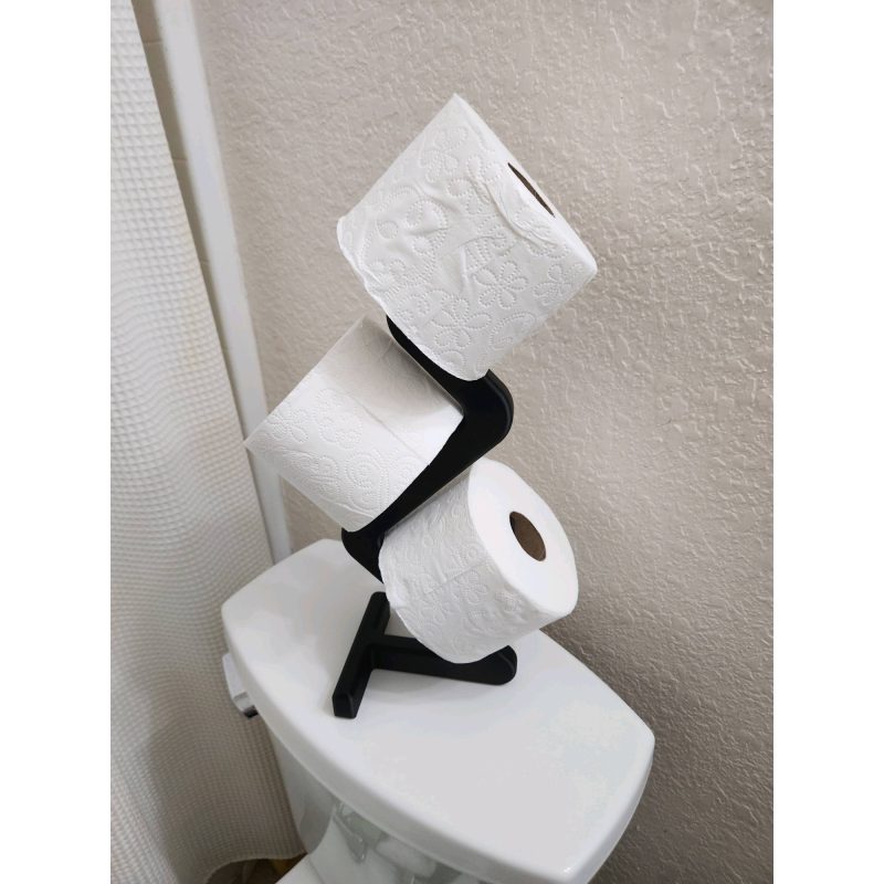 Colonne à papier toilette design — 3 rouleaux