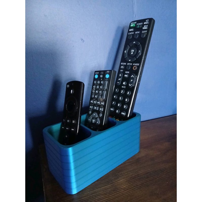 Porte-télécommandes moderne — imprimé en 3D