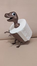 Porte-rouleau « dinosaure » — sur pied