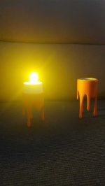 Fausses bougies à coulures — lot de 2, pour bougie LED