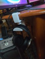 Support casque à pince pour bureau