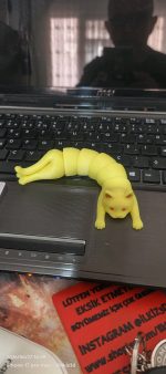 Chat articulé porte-objet — imprimé en place