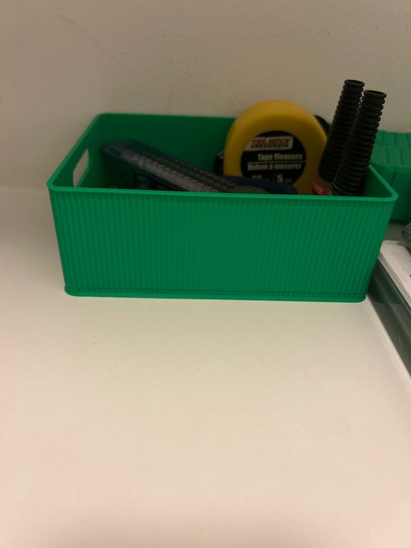 Boîte de rangement d'atelier — couvercle plein