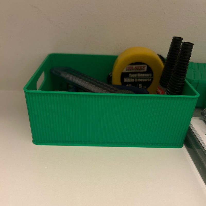 Boîte de rangement d'atelier — couvercle plein
