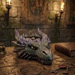 Vide-poche tête de dragon — entrée ou bureau