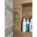 Porte-rasoir mural — lot de 2