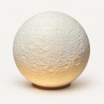 Lampe lune en relief, abat-jour pour ampoule LED, imprimé en 3D par 3D'CLYPSE