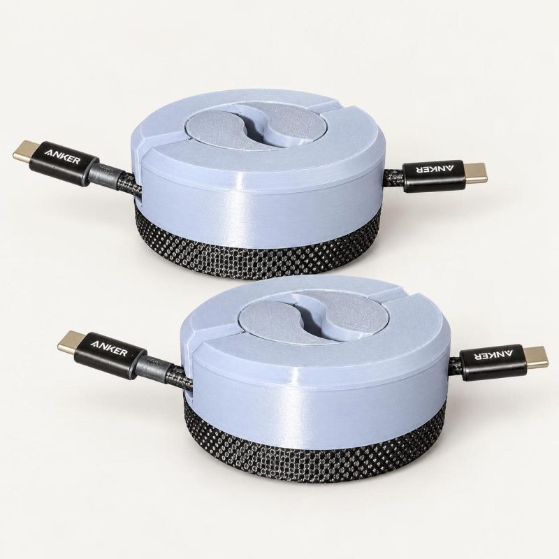 Organiseur de câbles ergonomique, lot de 2, imprimé en 3D par 3D'CLYPSE