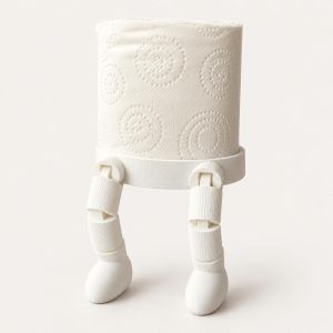Porte-rouleau de secours « petit bonhomme », articulé, imprimé en 3D par 3D'CLYPSE