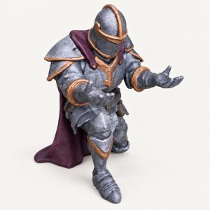 Pot à crayons « Chevalier », armure médiévale, imprimé en 3D par 3D'CLYPSE