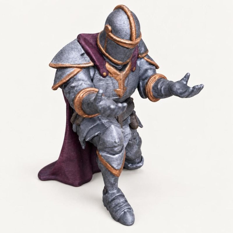 Pot à crayons « Chevalier », armure médiévale, imprimé en 3D par 3D'CLYPSE