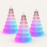Sapins photophores, lot de 3, imprimé en 3D par 3D'CLYPSE