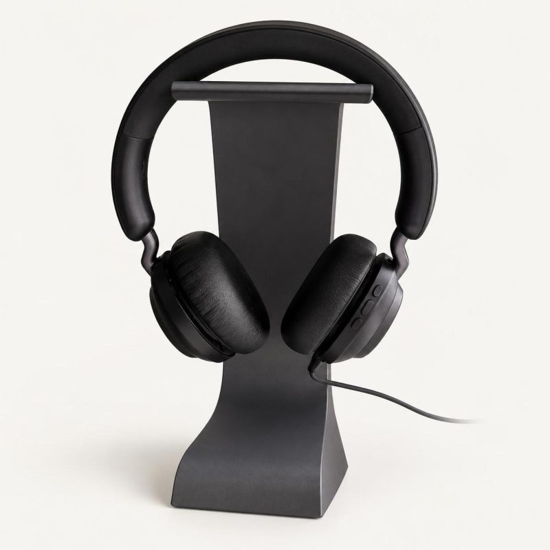 Support casque moderne, socle plein, imprimé en 3D par 3D'CLYPSE