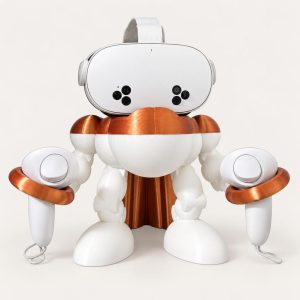 Support casque VR Meta Quest « Robot » – station casque et manettes imprimée en 3D, imprimé en 3D par 3D'CLYPSE