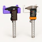Support de pied à coulisse pour panneau perforé, lot de 2, imprimé en 3D par 3D'CLYPSE