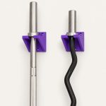 Support mural pour barre de musculation, lot de 2, imprimé en 3D par 3D'CLYPSE