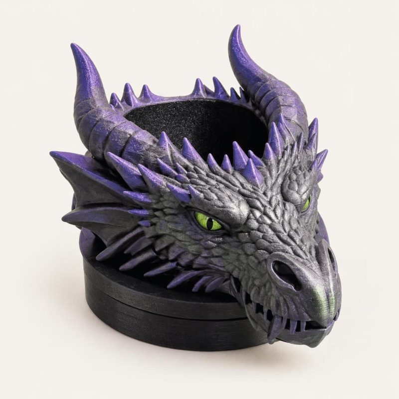 Vide-poche tête de dragon, entrée ou bureau, imprimé en 3D par 3D'CLYPSE