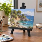 Chevalet de table pour toile, réglable, imprimé en 3D en PLA