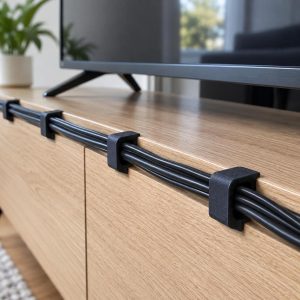 Clips range-câbles adhésifs, lot de 10, imprimé en 3D en PLA
