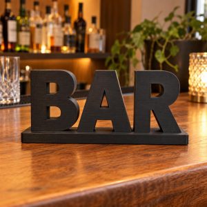 Enseigne « Le Bar » à poser, imprimé en 3D en PLA