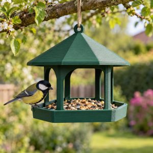 Mangeoire à oiseaux à suspendre, imprimé en 3D en PLA