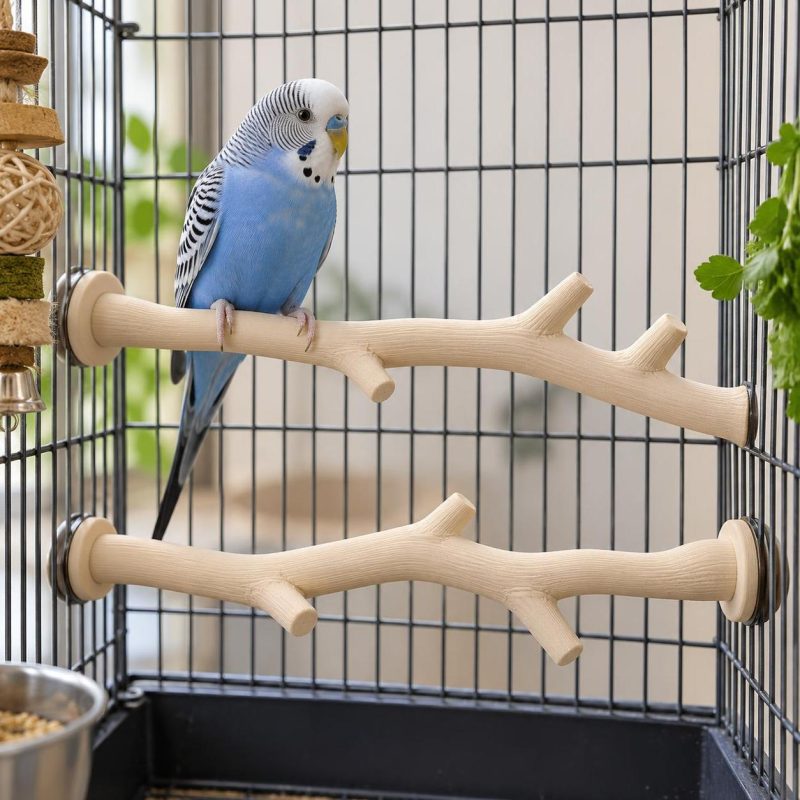 Perchoir pour oiseaux de cage, lot de 2 Perchoir pour oiseaux de cage, lot de 2, imprimé en 3D en PLA