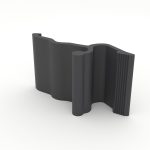 Pièce de blocage de capot de store banne imprimée en 3D, ASA carbone noir