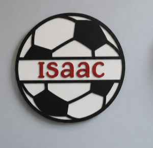 Plaque prénom football