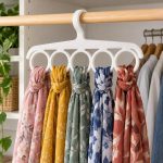 Porte-foulards à anneaux, à suspendre, imprimé en 3D en PLA