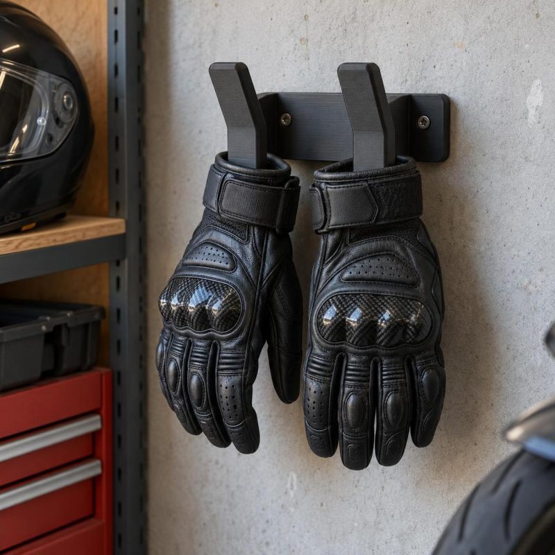 Range-gants mural pour moto, imprimé en 3D en PLA