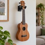 Support mural pour ukulélé, imprimé en 3D en PLA